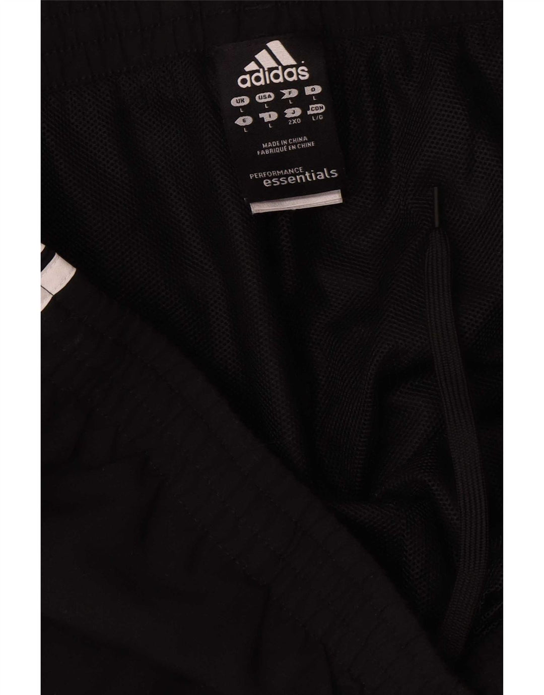 Adidas Mens Climalite Chándal Pantalones Grande Negro Poliéster