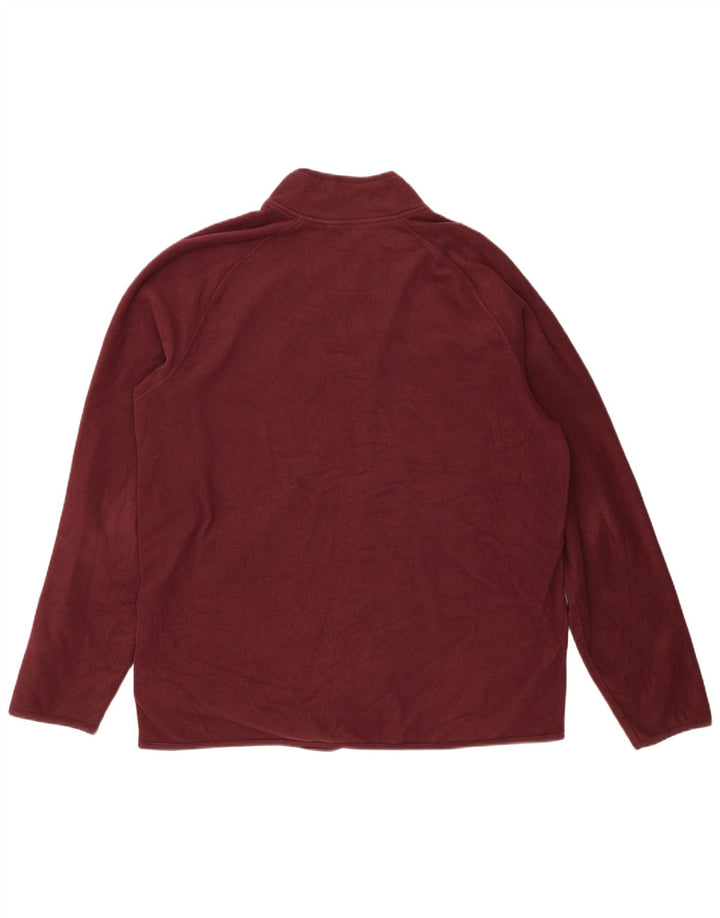 Marks & Spencer Chaqueta polar para hombre UK 42 XL Poliéster burdeos