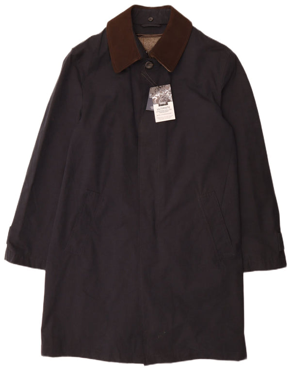 Marks & Spencer Abrigo cortavientos para hombre UK 36 Small Azul marino Clásico