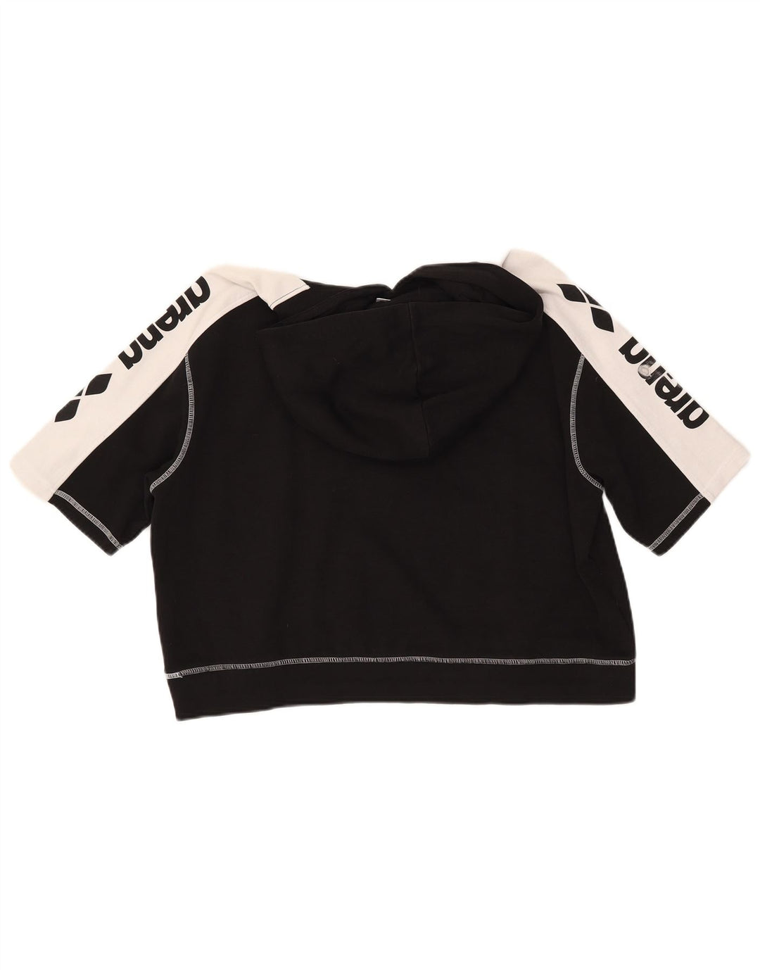 ARENA Jersey con capucha gráfica para mujer UK 46 Large Black Colourblock