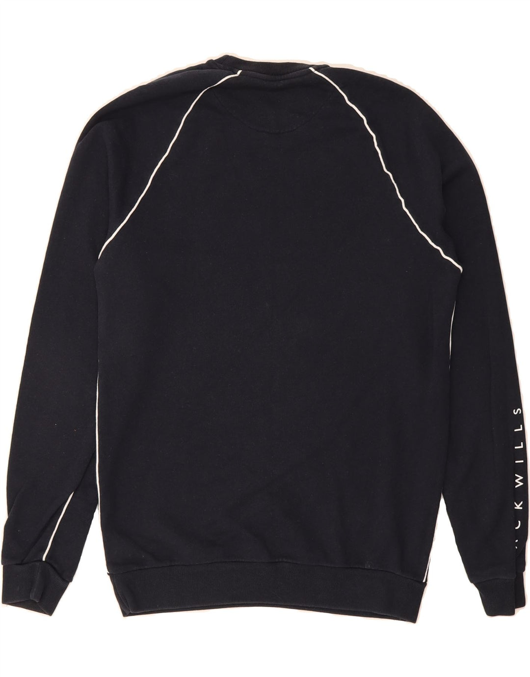 JACK WILLS Mens Sweatshirt Jumper Small Navy Blue Cotton Vintage Jack Wills and Second-Hand Jack Wills from Messina Hembry 