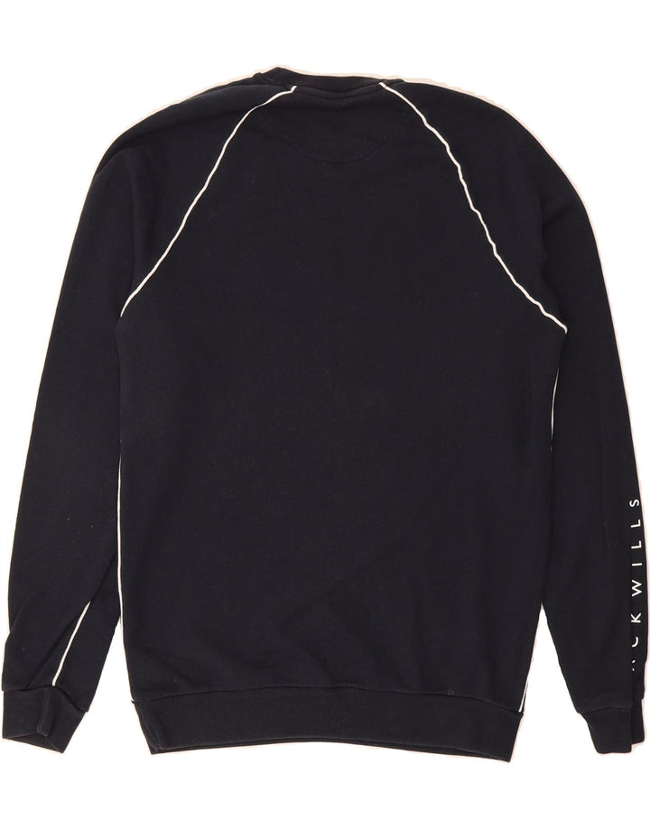 JACK WILLS Mens Sweatshirt Jumper Small Navy Blue Cotton Vintage Jack Wills and Second-Hand Jack Wills from Messina Hembry 