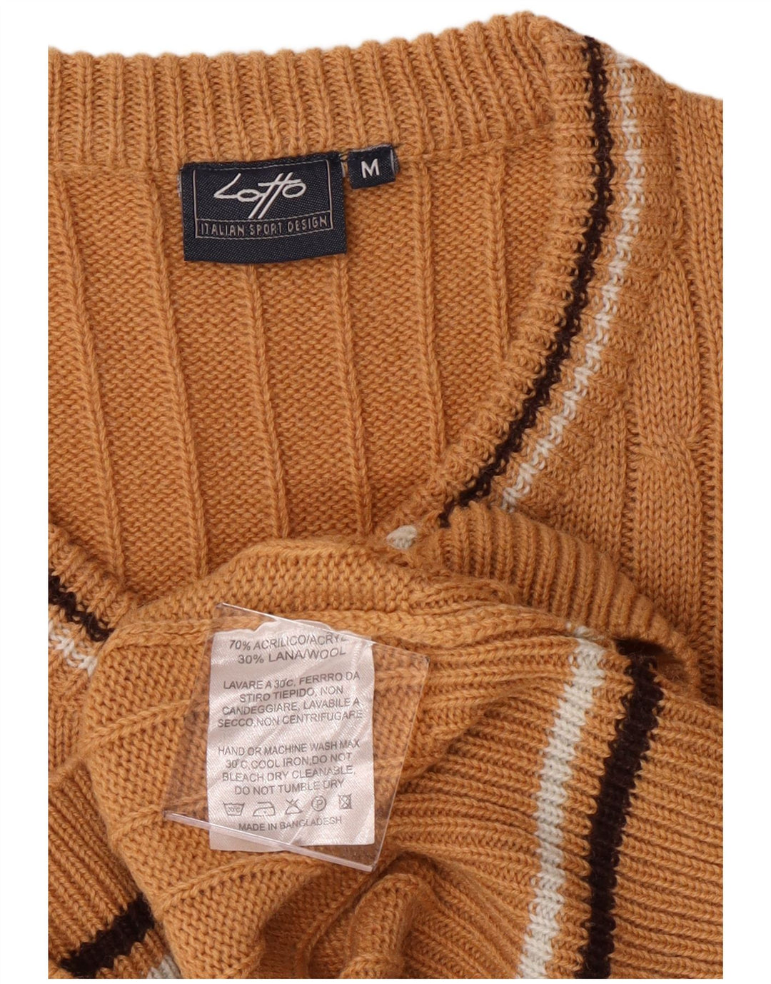 Lotto Hombre Jersey Con Cuello En V Jersey Acrílico Marrón Medio