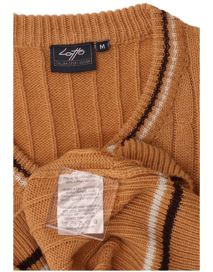 Lotto Hombre Jersey Con Cuello En V Jersey Acrílico Marrón Medio