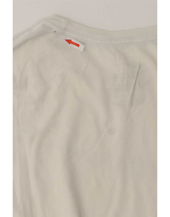 Nike Camiseta con gráfico de corte atlético para hombre, talla mediana, blanca