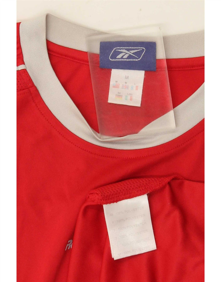 Reebok Hombre Chaleco Top Medio Rojo Poliéster