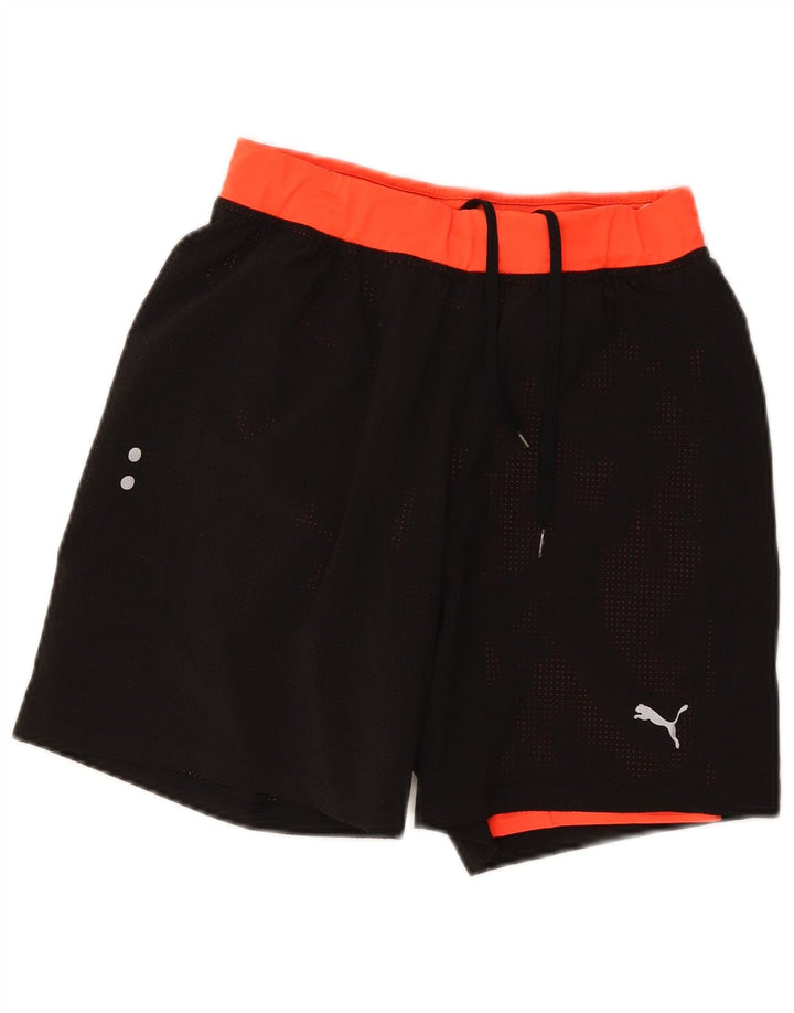 Puma Pantalones cortos deportivos para hombre Small Black Colourblock Poliéster