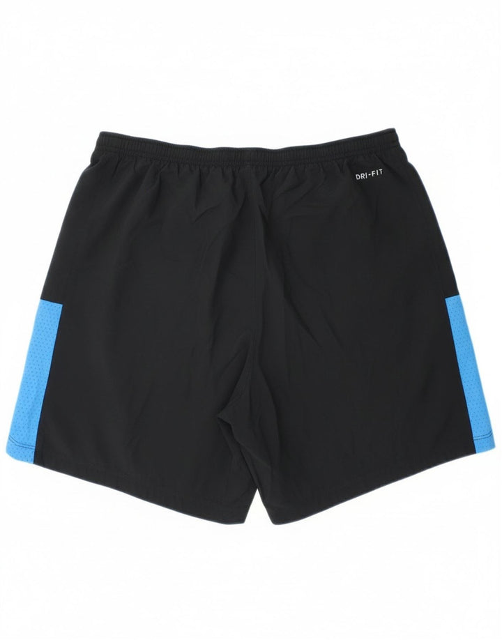 Nike - Pantalones cortos deportivos Dri Fit para hombre, poliéster color block, talla grande, color negro
