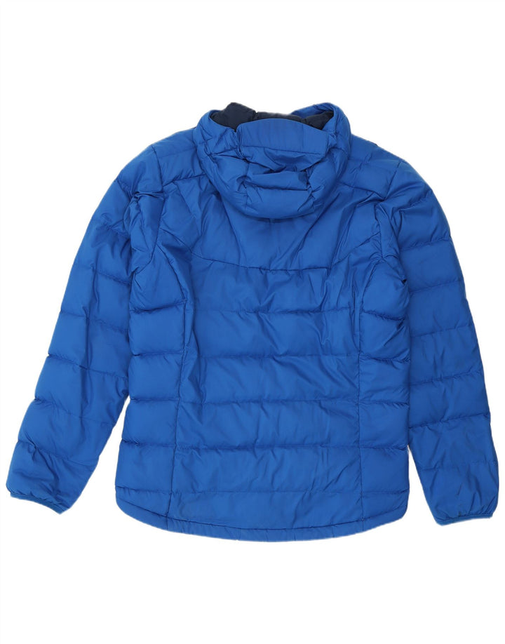 Adidas - Chaqueta acolchada con capucha para hombre, talla 42/44, poliéster azul grande