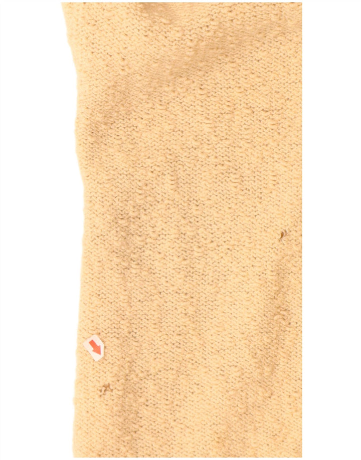 ARTELANA Suéter tipo cárdigan sin mangas para mujer UK 10 Small Yellow