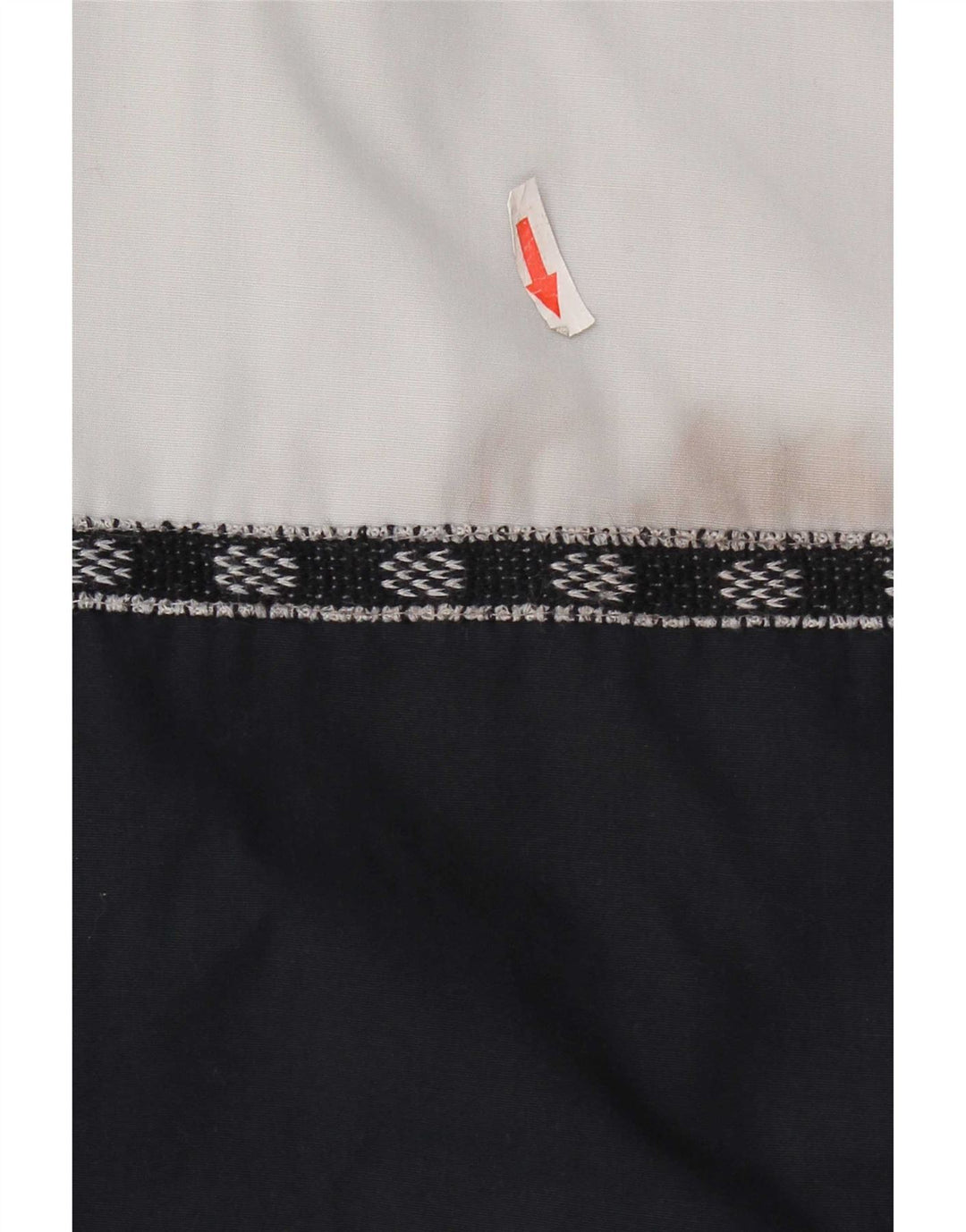 Vintage hombres chándal top chaqueta EU 40 medio azul marino colorblock