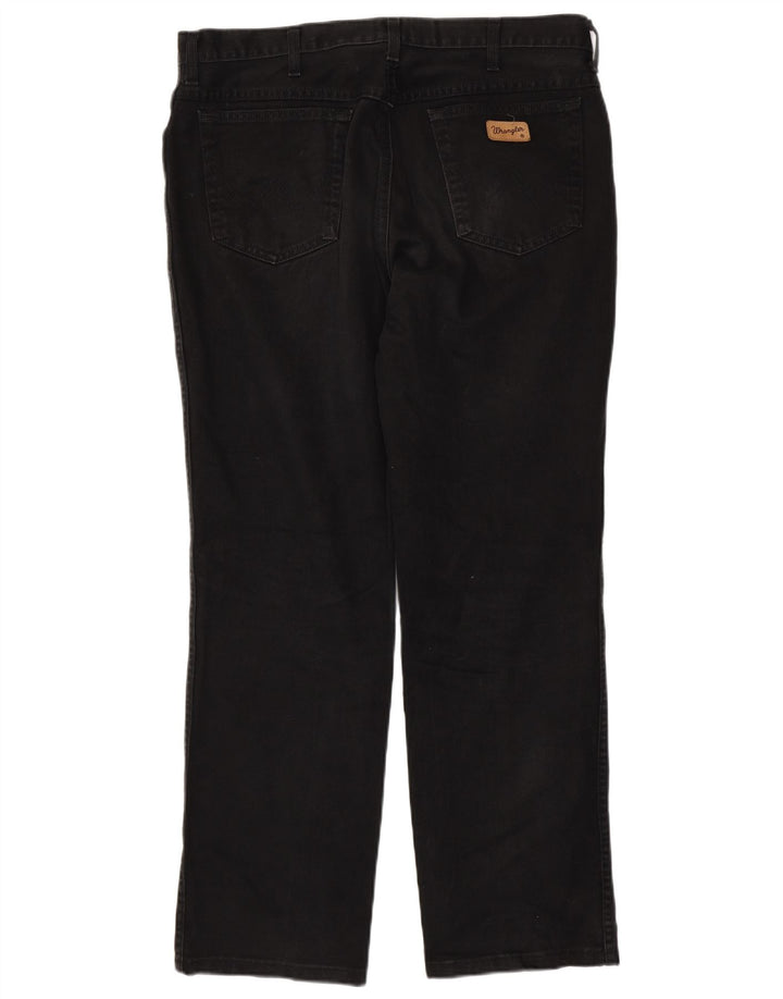 WRANGLER Vaqueros rectos para hombre W38 L32 Negro