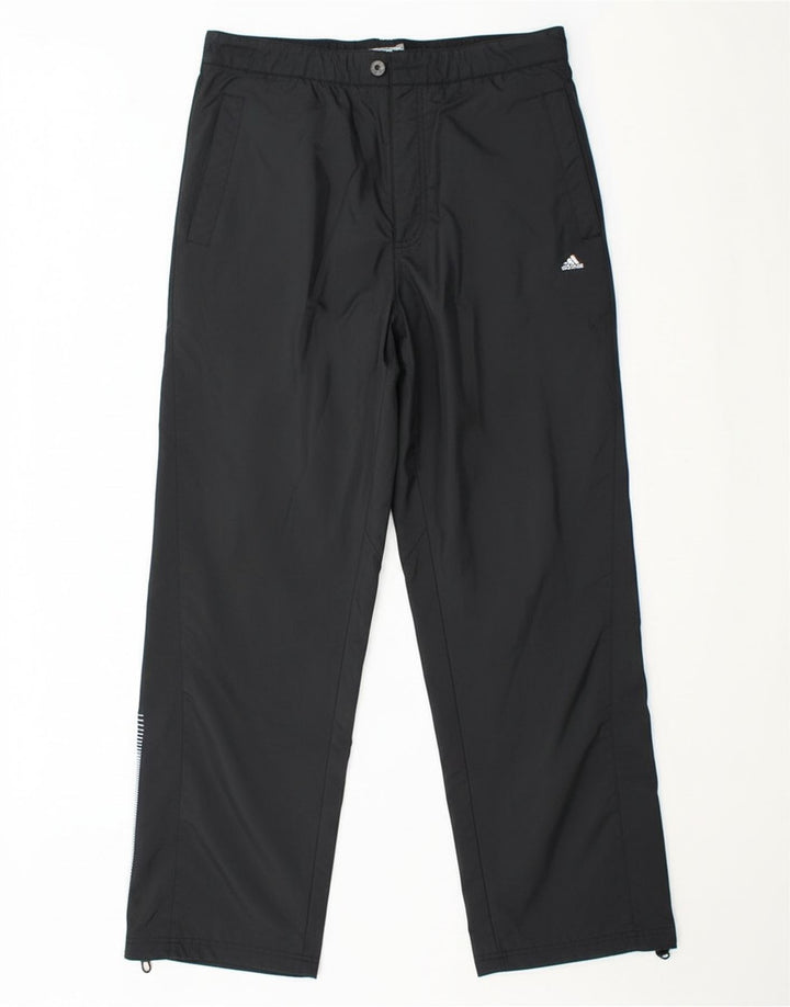 Pantalón Chino Recto Adidas Hombre Poliéster Negro Mediano