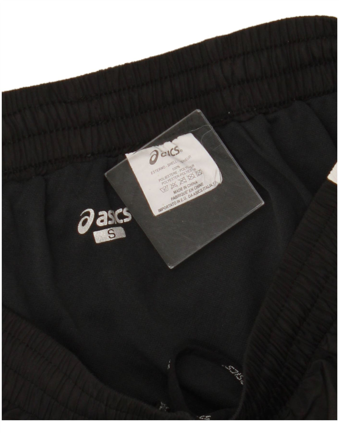 ASICS Pantalones cortos deportivos para mujer UK 10 Small Negro Camuflaje Poliéster