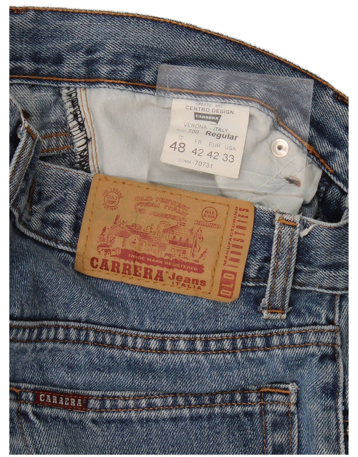 Carrera Hombre 700 Vaqueros Rectos W33 L29 Algodón Azul