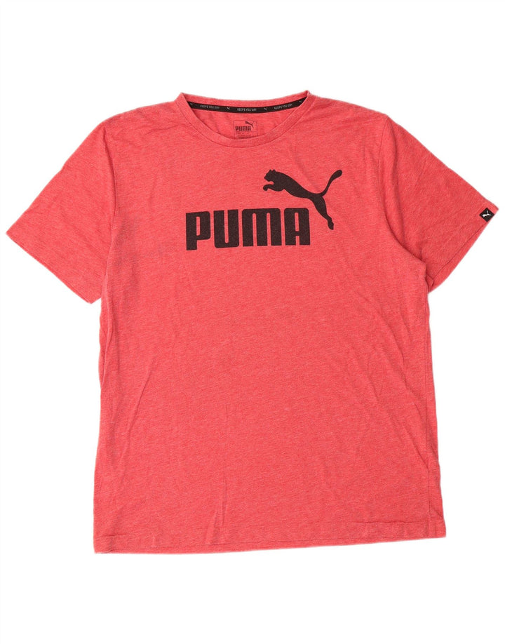 Puma - Camiseta gráfica para hombre, talla grande, color rosa