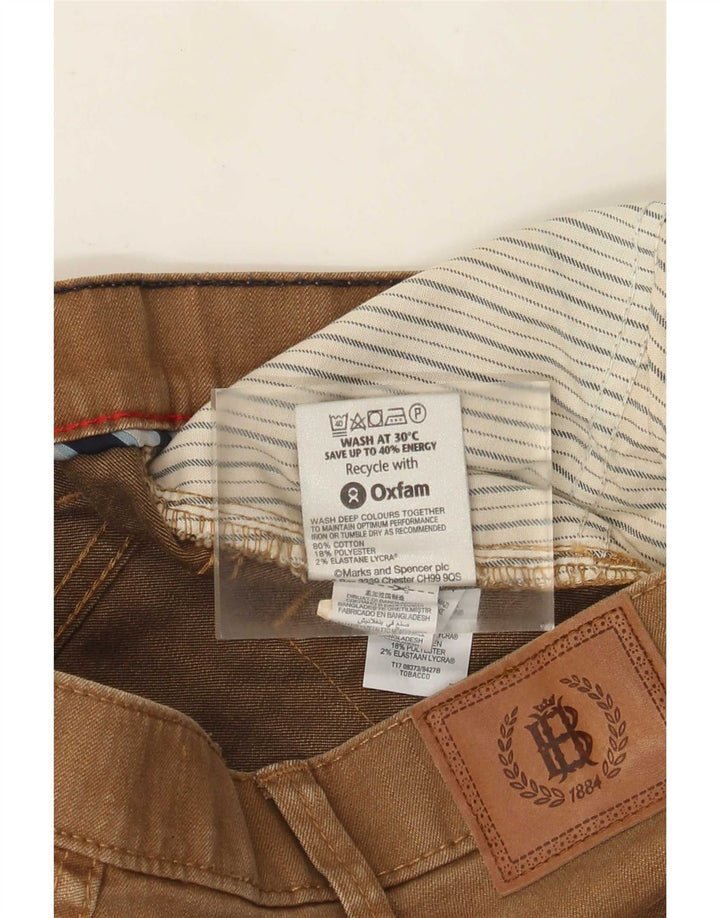 Marks & Spencer Vaqueros rectos para hombre W38 L33 Algodón marrón