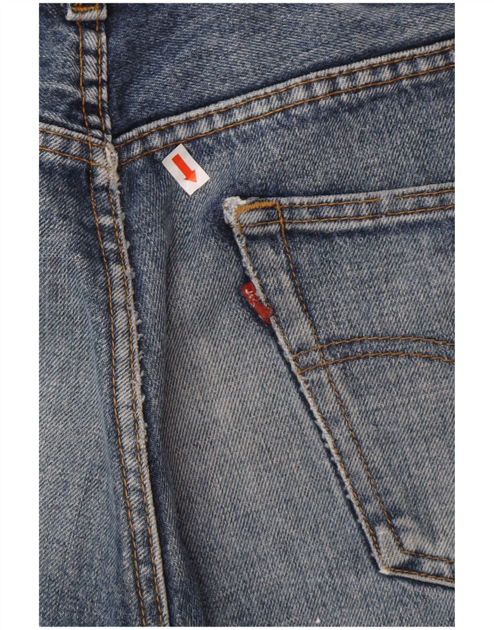 LEVI'S Mens 501 pantalones cortos de mezclilla W34 algodón azul grande