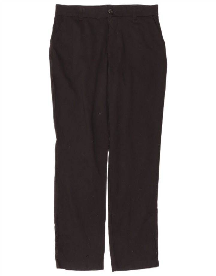 Lee Pantalones chinos rectos para mujer US 10 Large W34 L30 Algodón negro