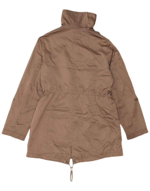 Marks & Spencer Chaqueta Parka Autograph para Mujer UK 44 Poliéster Caqui Mediano