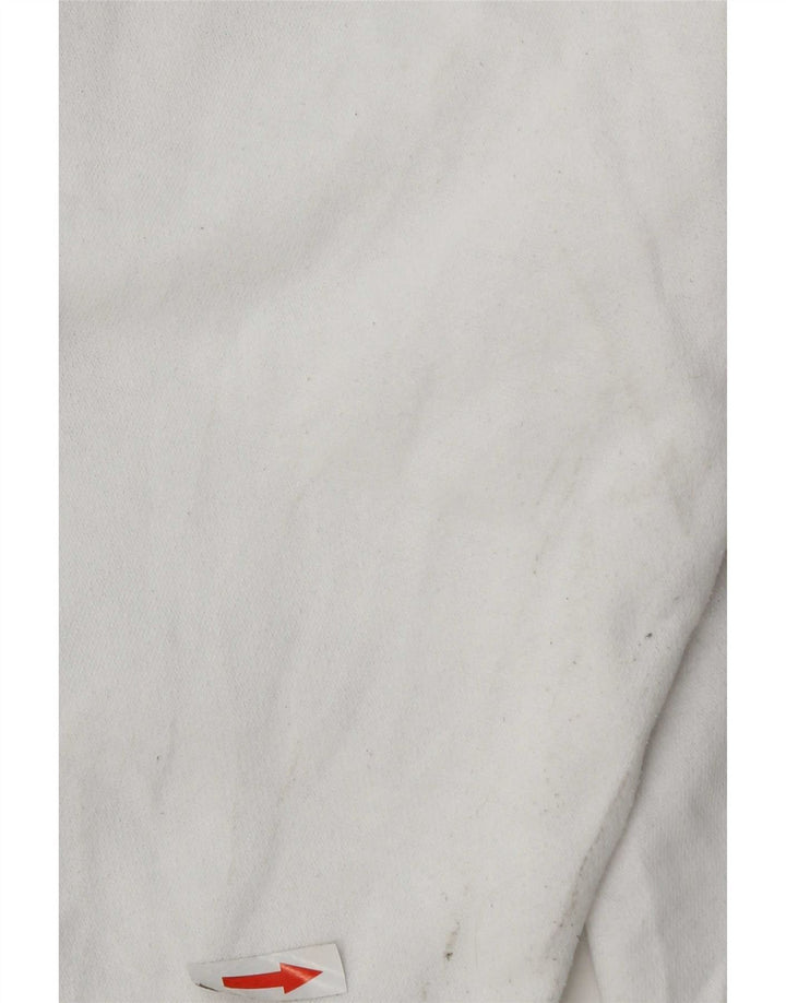 Jordan Hombre Sudadera Con Capucha Gráfica Jersey De Algodón Blanco Mediano