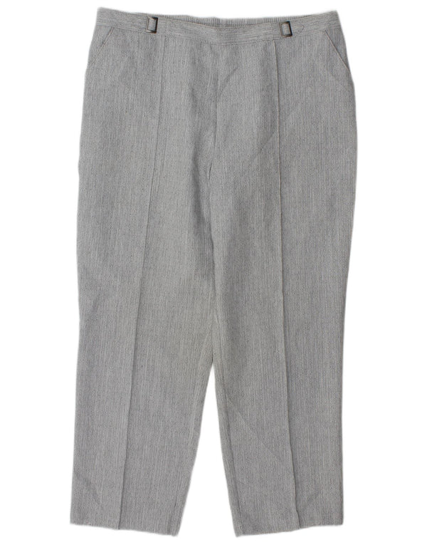 Marks & Spencer Pantalones Cortos Rectos para Mujer UK 46 Large W34 L26 Gris