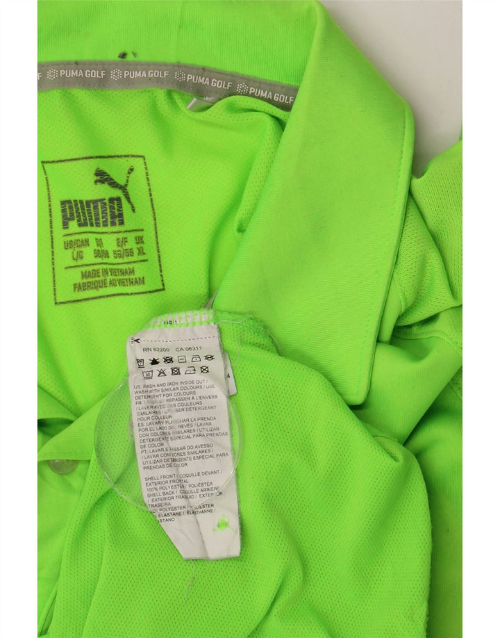 PUMA Polo Hombre XL Poliéster Verde