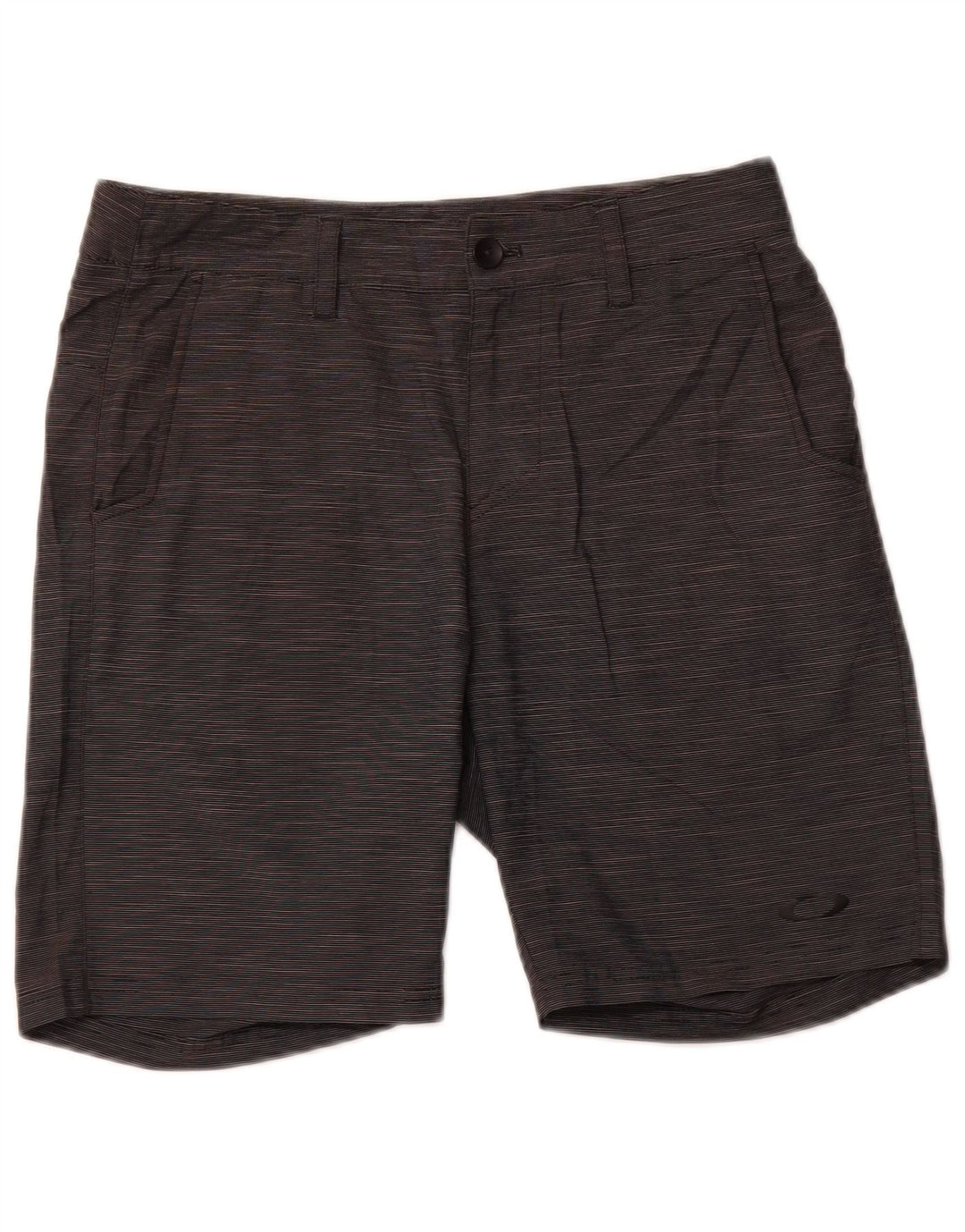 Oakley Pantalones cortos chinos de corte regular para hombre W30 deportivo gris medio a rayas