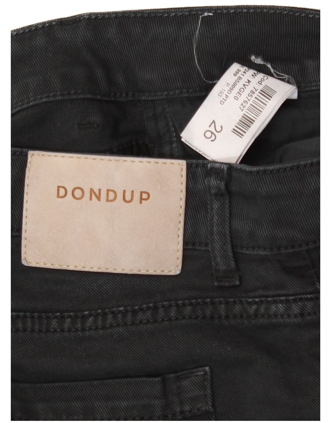 Vaqueros Acampanados Mujer Dondup W26 L31 Algodón Negro