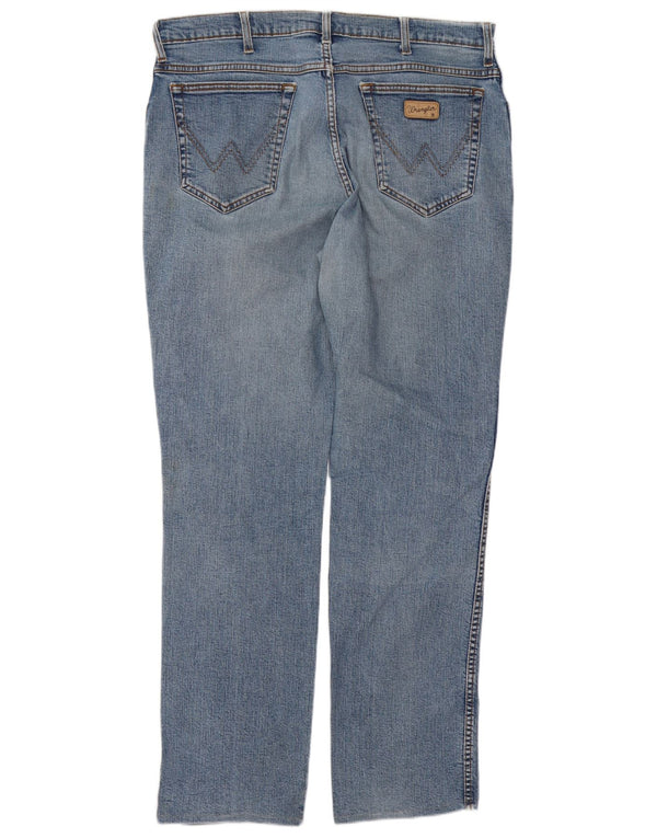 Wrangler Vaqueros rectos Texas para hombre W38 L34 Algodón azul