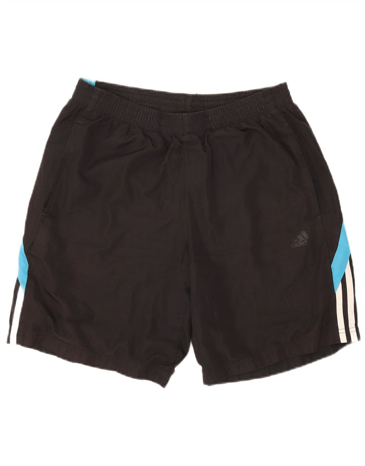 Adidas - Pantalones cortos deportivos para hombre, color negro medio, poliéster