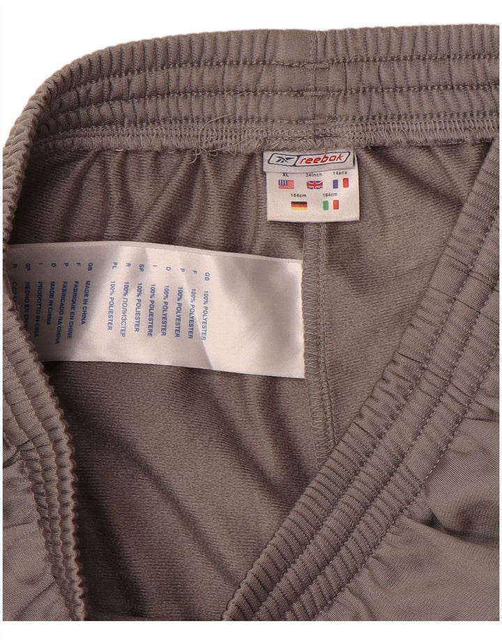 Reebok Pantalones de chándal para niño Graphic 13-14 años Gris Poliéster