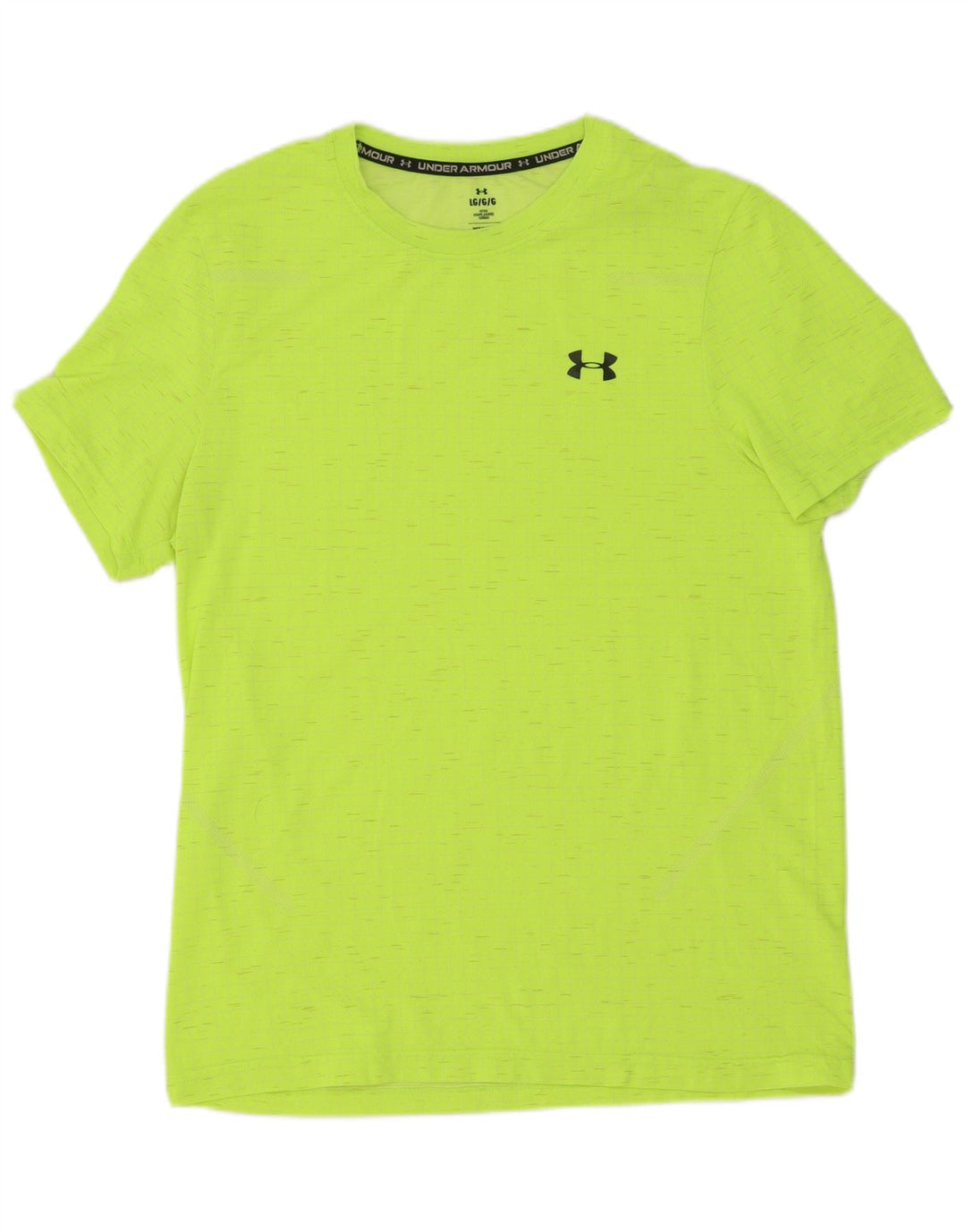 Under Armour Camiseta ajustada para hombre, talla grande, moteada en amarillo