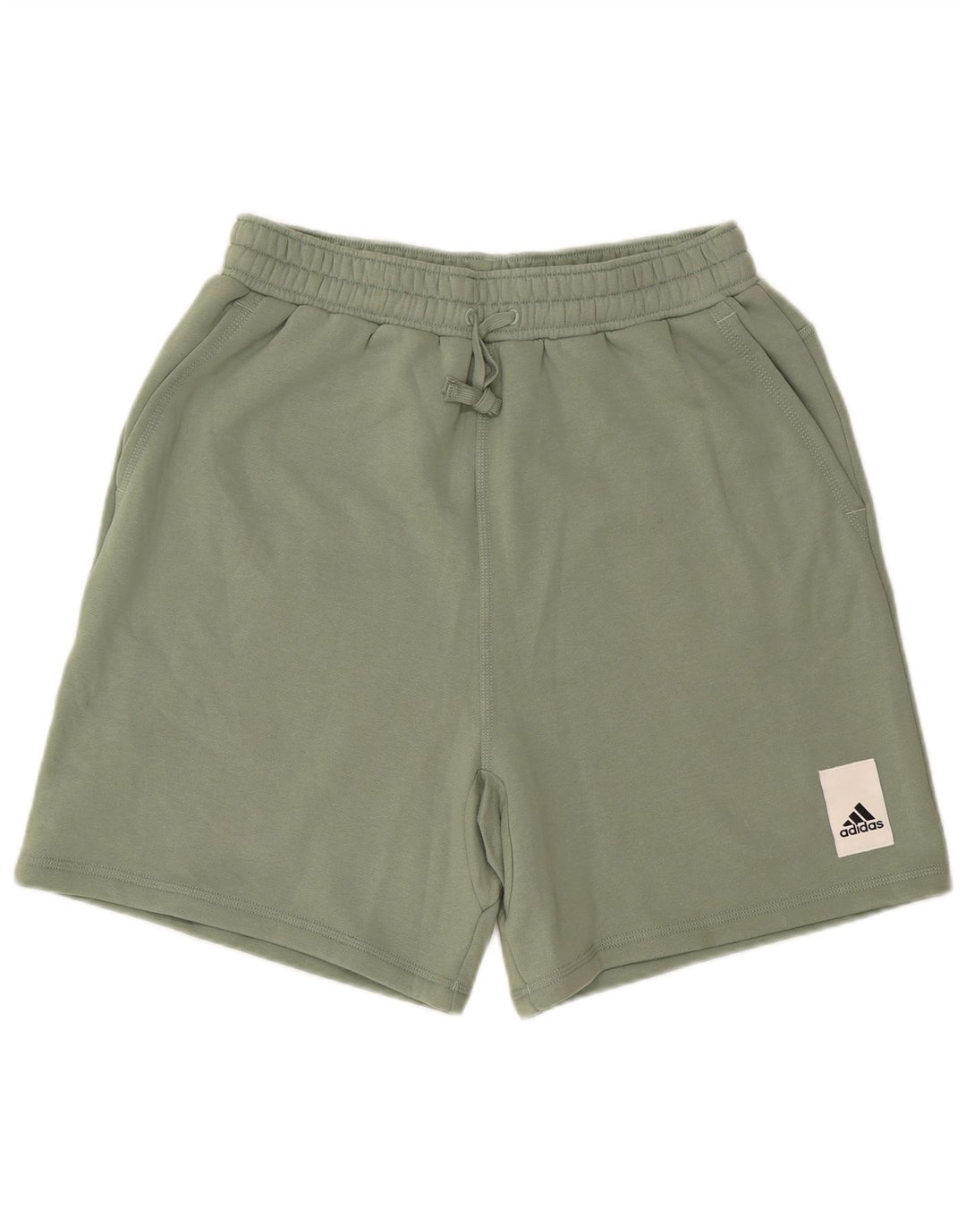 Adidas - Pantalones cortos deportivos para hombre, algodón verde grande