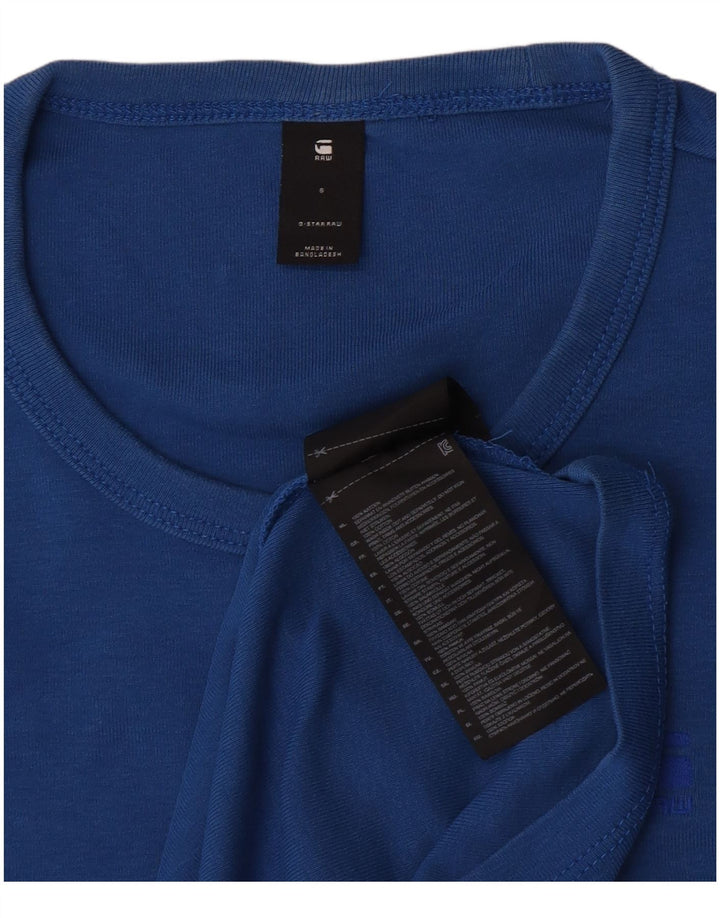G-Star Hombre Camiseta Top Small Azul Algodón