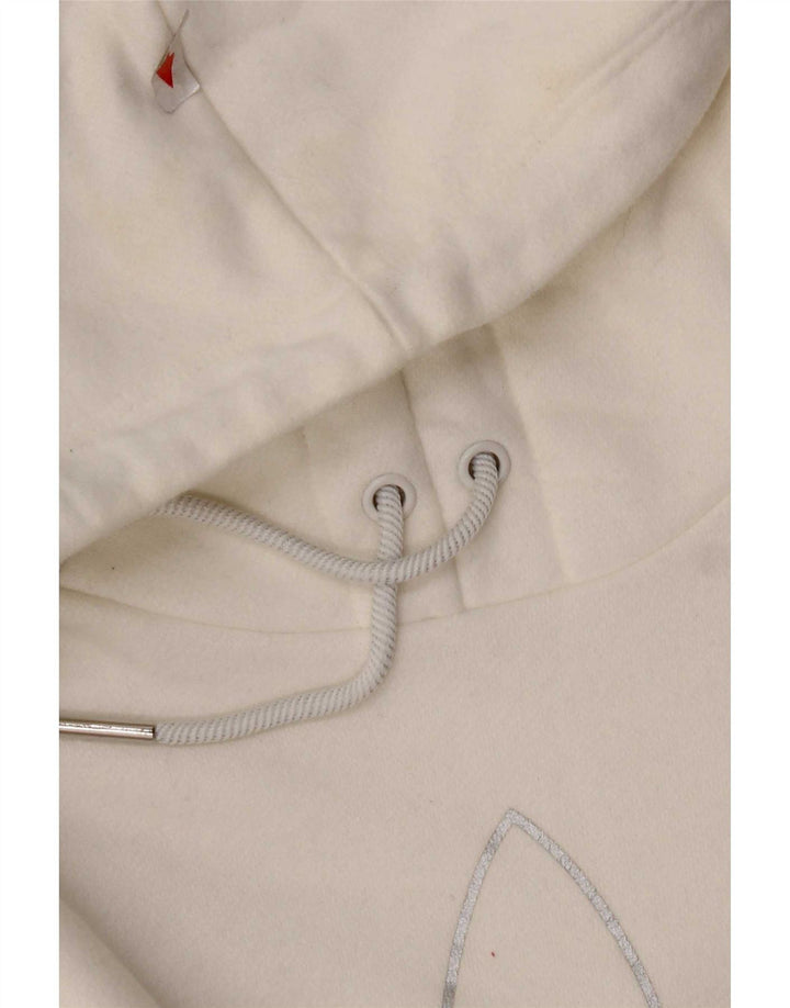Adidas Mujer Graphic Sudadera con capucha Jumper IT 44 Medio Blanco