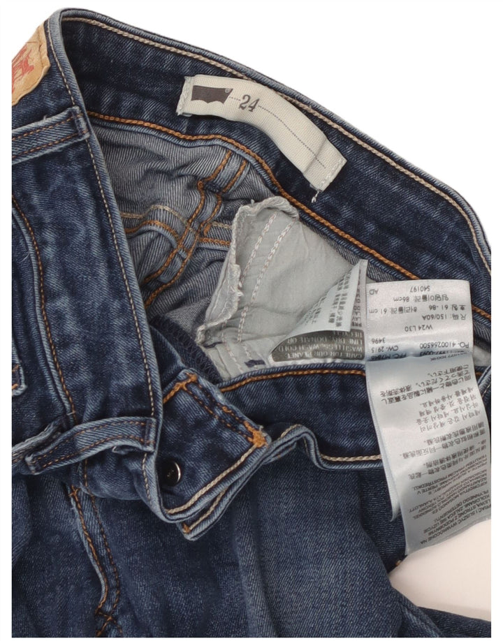 Levi's Vaqueros Pitillo Mujer W24 L30 Algodón Azul