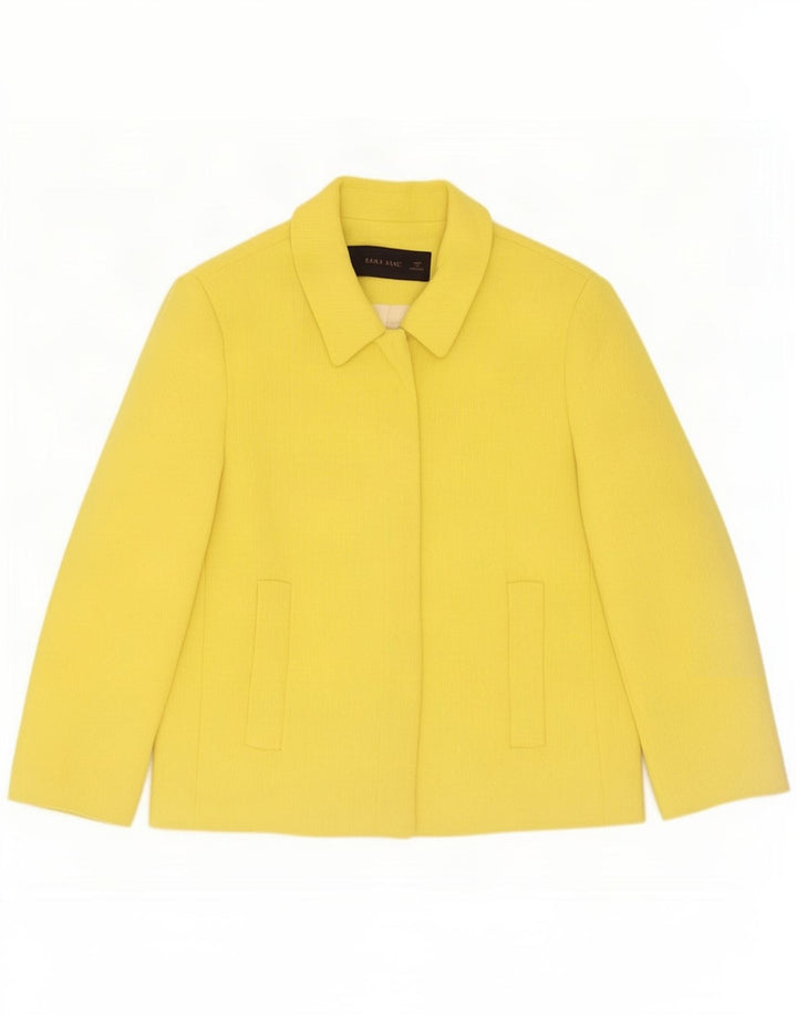 Zara Mujer Blazer Chaqueta UK 40 Grande Amarillo