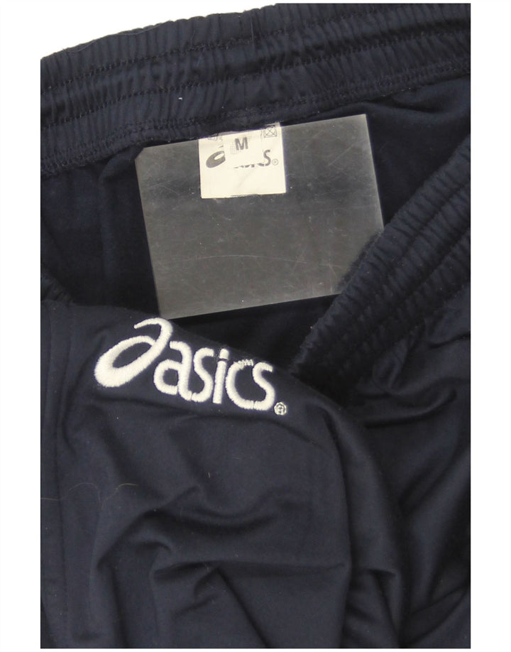 Asics Hombre Pantalones De Chándal Gráfico Medio Azul Marino Poliéster