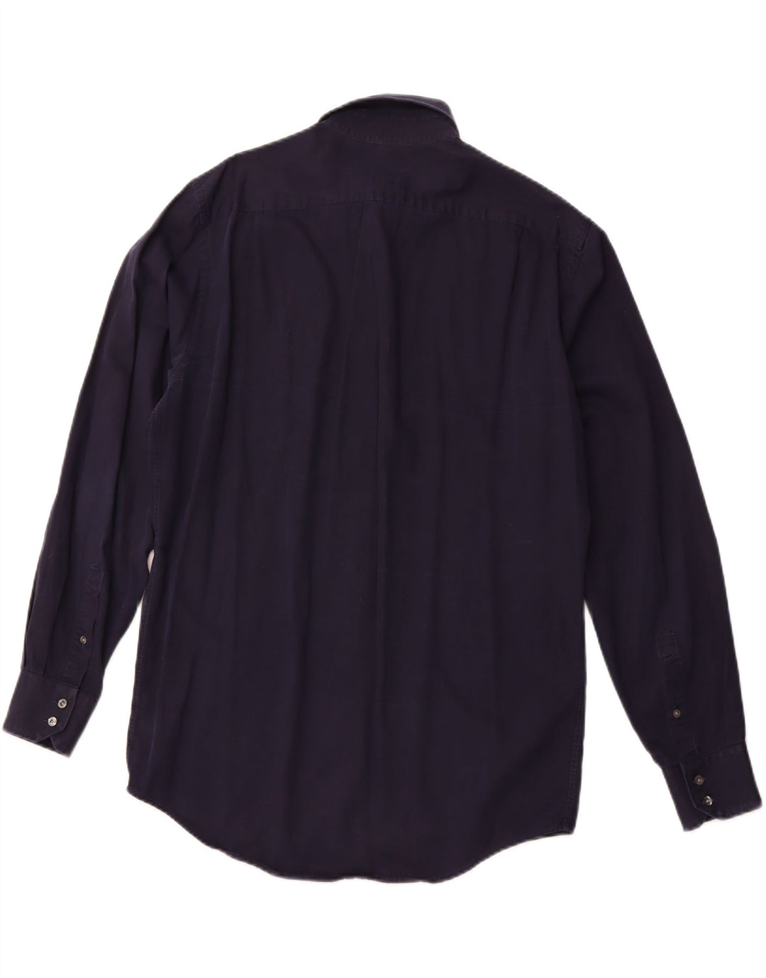 LACOSTE Camisa de corte regular para hombre Talla 41 Algodón azul marino mediano