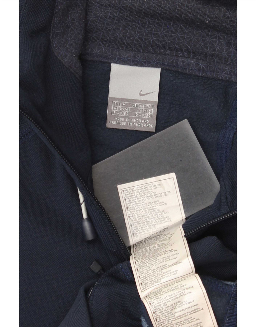 Nike - Chaqueta de chándal con capucha y gráfico para hombre, color azul marino mediano