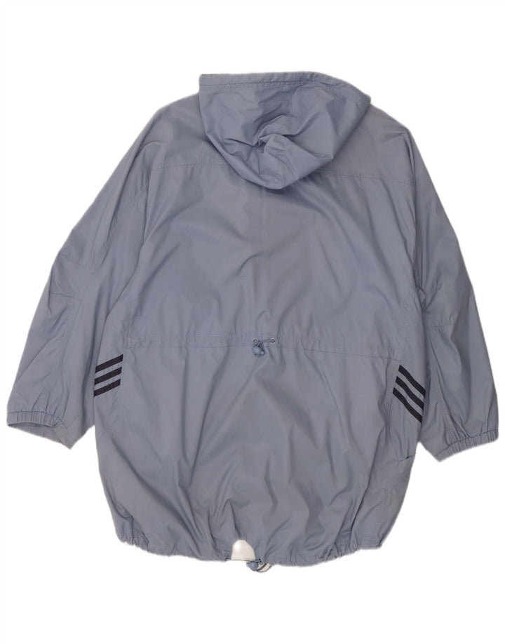 Chubasquero extragrande con capucha para mujer ADIDAS UK 12 Poliamida azul medio