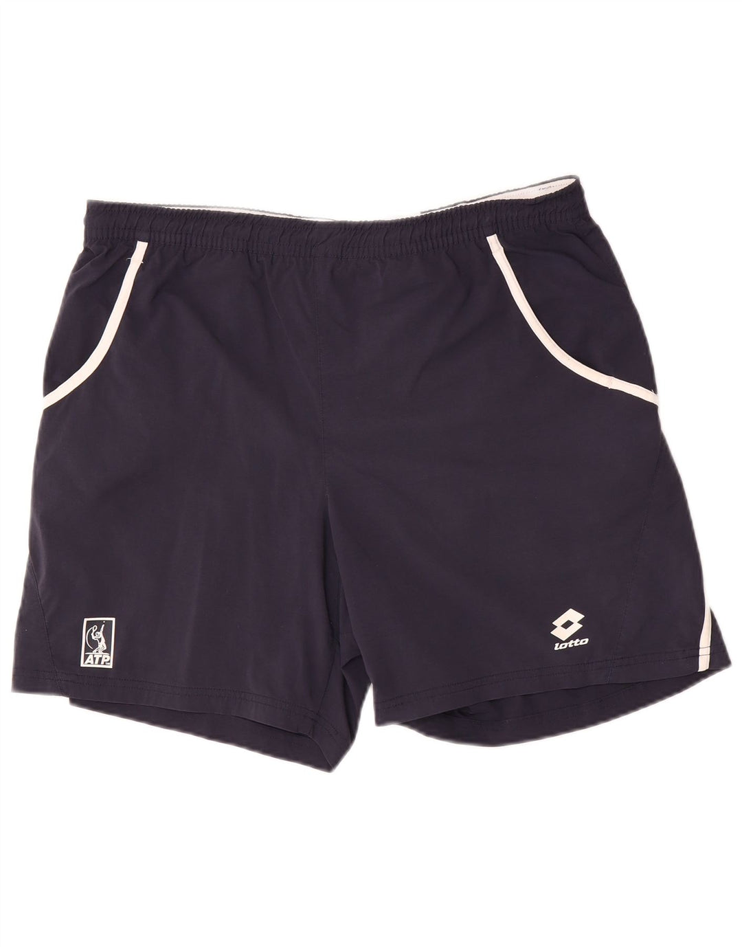 Lotto - Pantalones cortos deportivos para hombre, talla grande, nailon azul marino