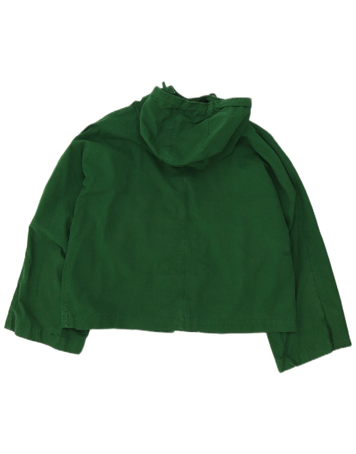 Zara Mujer Chaqueta Bomber Extragrande Con Capucha UK 10 Small Verde