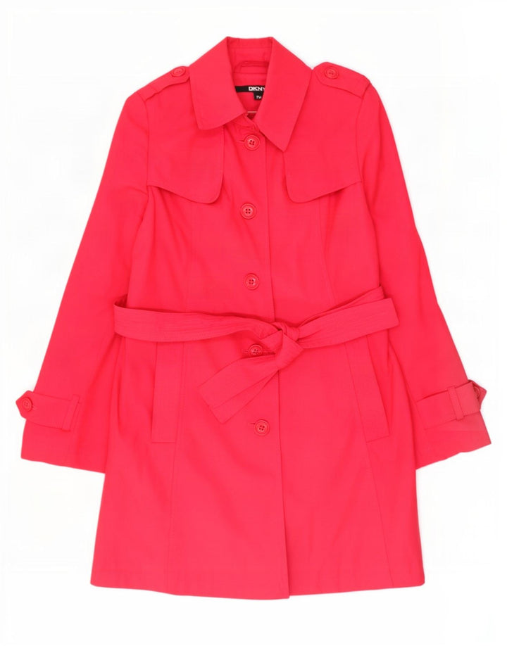 Gabardina Dkny para mujer UK 44 Algodón rosa medio