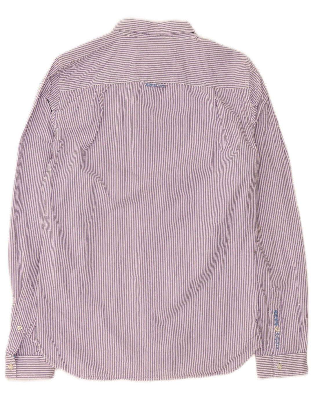 Camisa Superdry Hombre De Algodón Con Rayas Pintadas En Morado Medio