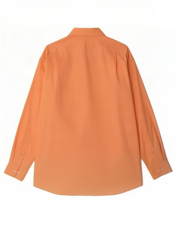 Tommy Hilfiger Camisa de corte regular para hombre talla 16 1/2 grande algodón naranja