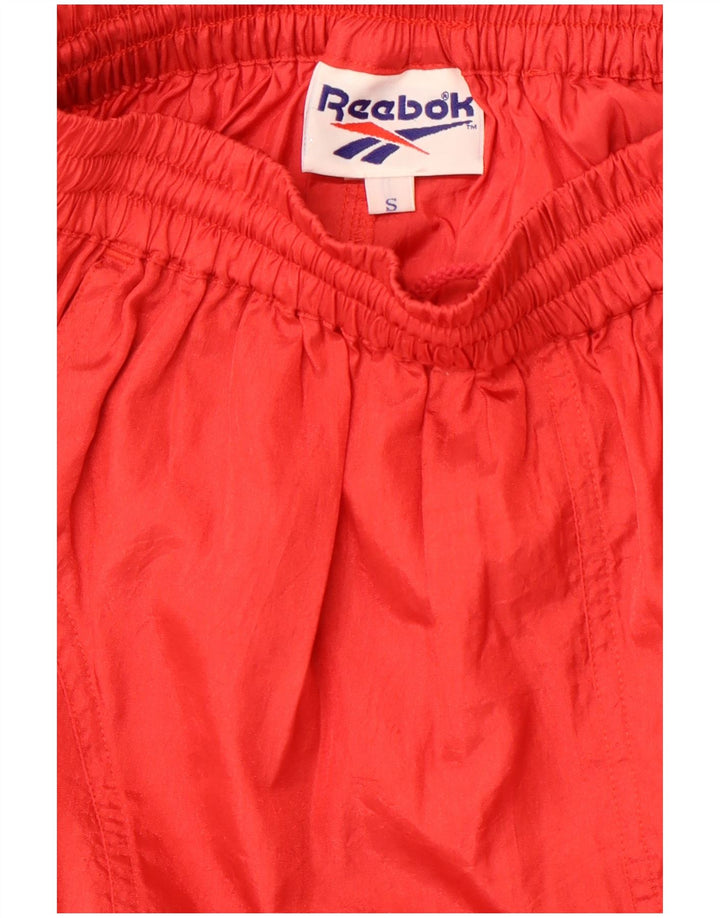 REEBOK Pantalones cortos deportivos para mujer UK 10 Small Red Nylon