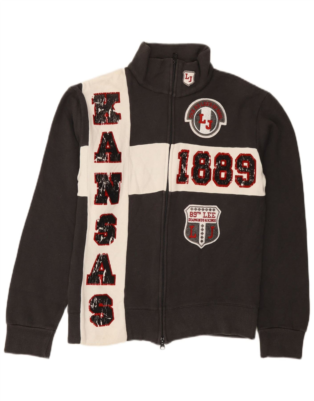 Lee - Chaqueta de chándal Kansas para mujer, talla 40, color gris medio