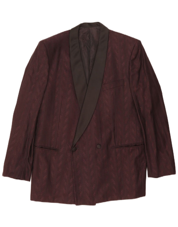 Francesco Smalto Chaqueta Blazer para Hombre IT 52 XL Granate Espiga